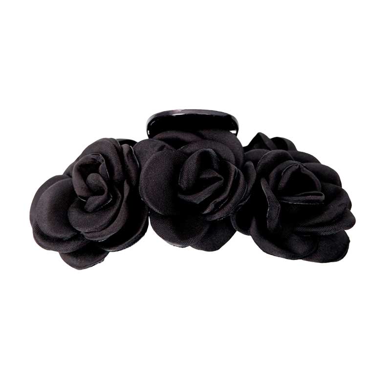 Black Colour BCViola Flower Hair Claw Sort - J BY J Fashion