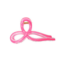 Black Colour BCYade Bow Hair Claw Pink - J BY J Fashion
