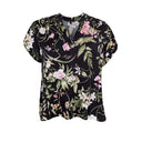 Black Colour BCZennia Blouse Black Flower