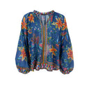 Black Colour BCArt Blouse Denim Blue