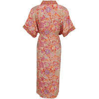 Black Colour BCLuna Kaftan Tie Dress Pacifique Orange