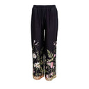 Black Colour BCZennia Pant Black Flower
