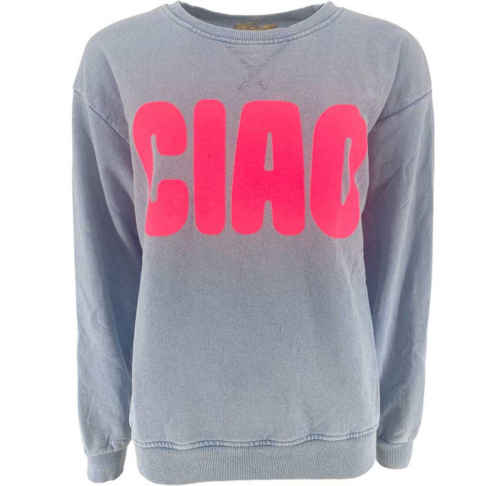 Boho Love B1204 Oversized Sweat Blue