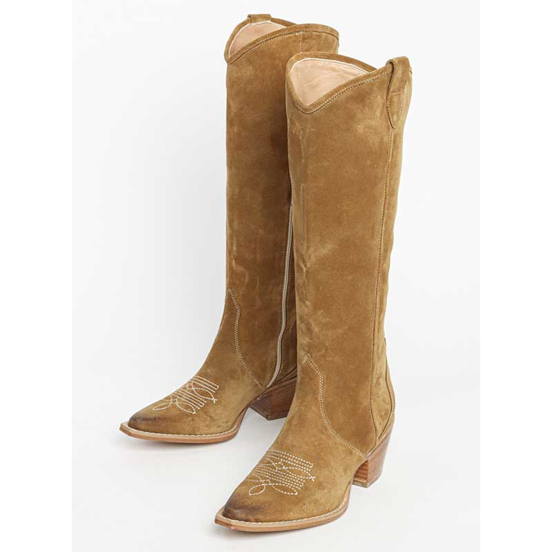 Bukela Siff Suede Long Boots Brun - J BY J Fashion