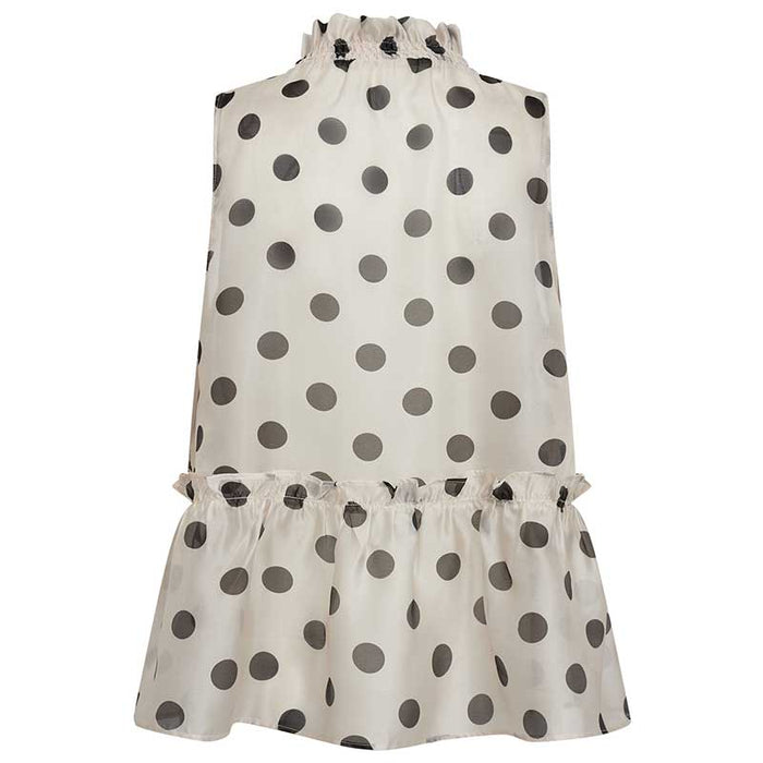 CO COUTURE DREWCC DOT HALTERNECK TOP SAND