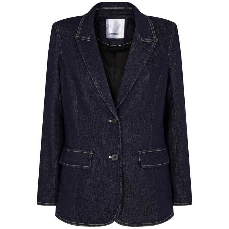 CO COUTURE DUNCANCC DENIM BLAZER MØRKEBLÅ