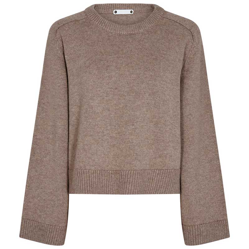 CO COUTURE MAJACC CROP O-KNIT SAND