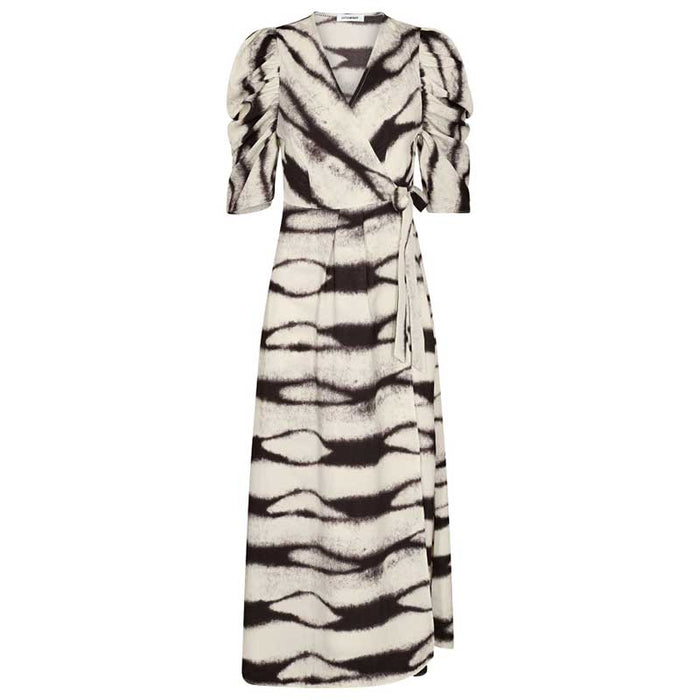 CO COUTURE MELISSACC WRAP DRESS OFF WHITE