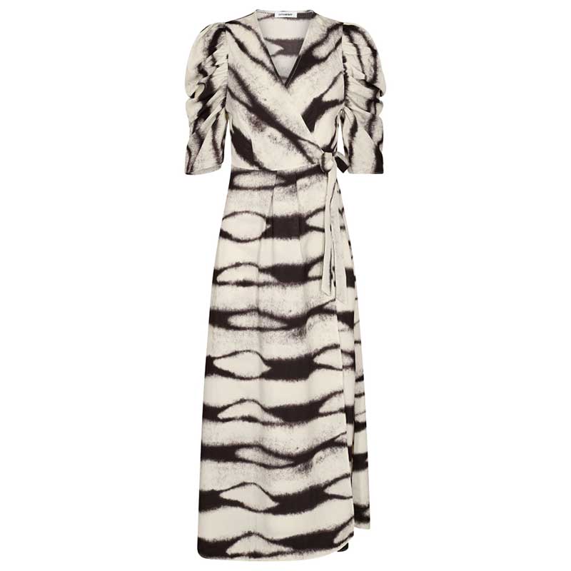 CO COUTURE MELISSACC WRAP DRESS OFF WHITE