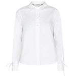 CO COUTURE SANDYCC FRILL SLEEVE SHIRT HVID