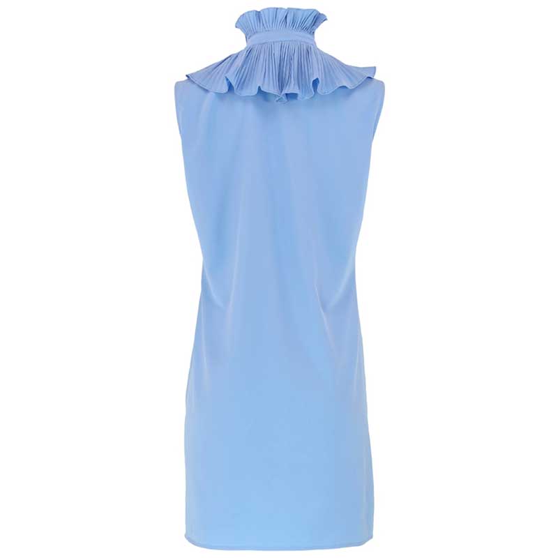 CONTINUE 14155 PERNILLE PLISSE DRESS LYSEBLÅ