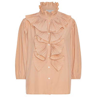 CONTINUE 14162 PERNILLE 3/4 SLEEVE SHIRT NUDE-J BY J Fashion
