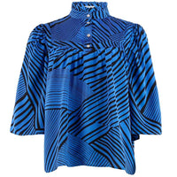 CONTINUE 14239 ISA BLOUSE BLÅ