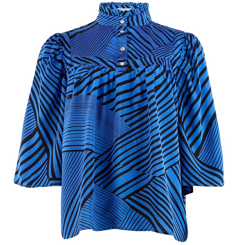 CONTINUE 14239 ISA BLOUSE BLÅ
