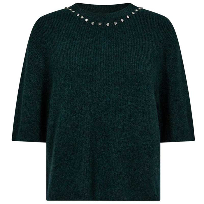 COPENHAGEN MUSE CMIMBRA KNIT MØRKEGRØN-J BY J Fashion