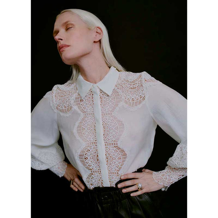 COPENHAGEN MUSE CMMOLLY LS SHIRT OFF WHITE