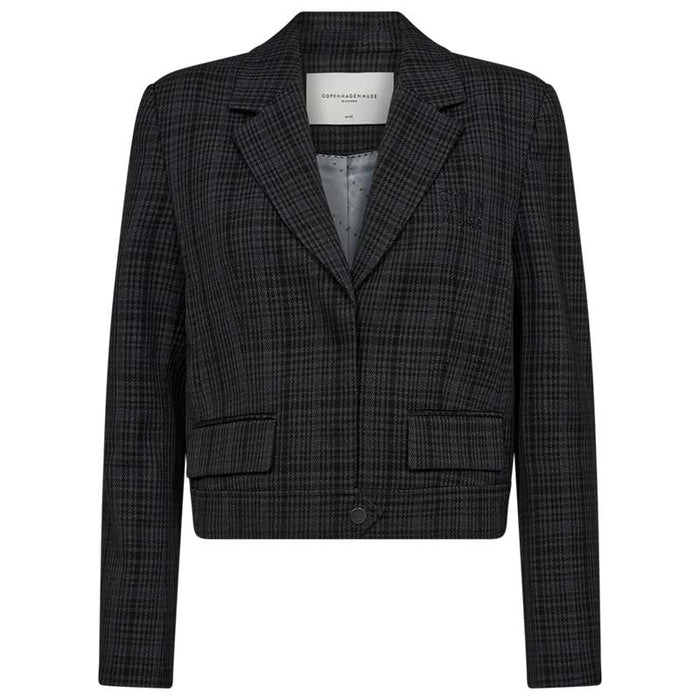 COPENHAGEN MUSE CMTAILOR CHECK JACKET MØRKEGRÅ