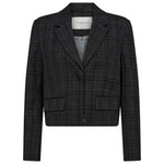 COPENHAGEN MUSE CMTAILOR CHECK JACKET MØRKEGRÅ