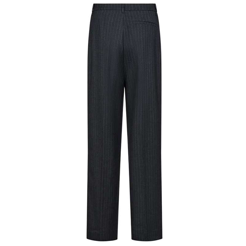 COPENHAGEN MUSE CMTAILOR PINSTRIPE WIDE PANTS MØRKEGRÅ
