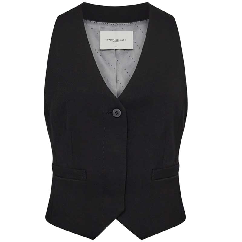 COPENHAGEN MUSE CMTAILOR WAISTCOAT SORT