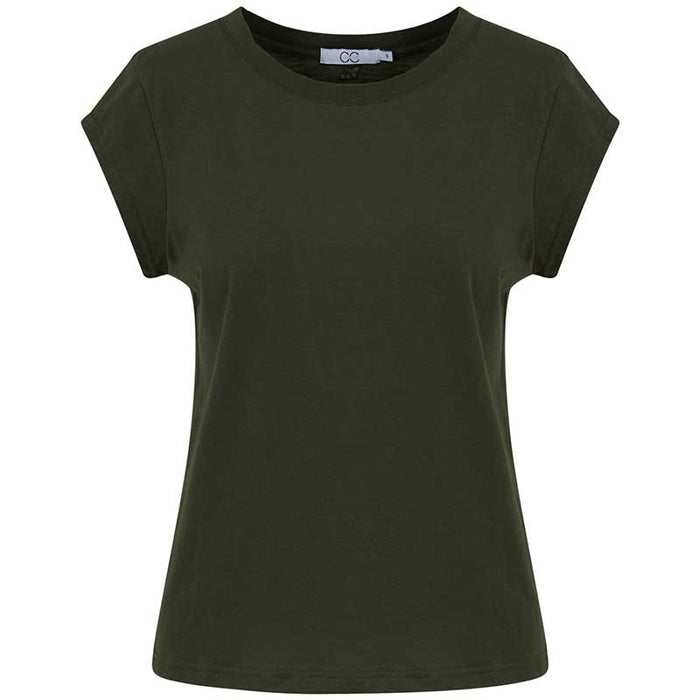 COSTER COPENHAGEN CCH1100 BASIC T-SHIRT 486 MØRKEGRØN-J BY J Fashion