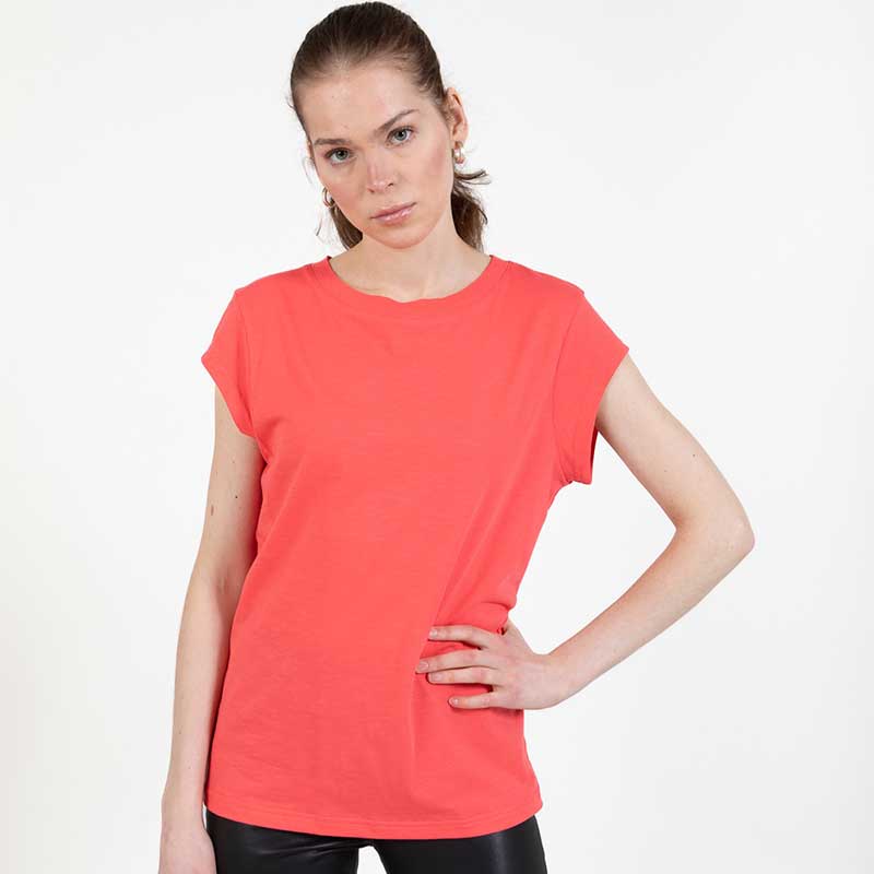 COSTER COPENHAGEN CCH1100 BASIC T-SHIRT PEACH - J BY J Fashion