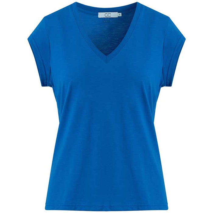 COSTER COPENHAGEN CCH1101 V-NECK T-SHIRT 2 BLÅ-J BY J Fashion
