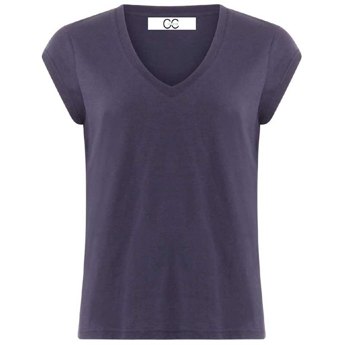 COSTER COPENHAGEN CCH1101 V-NECK T-SHIRT 502 NAVY-J BY J Fashion