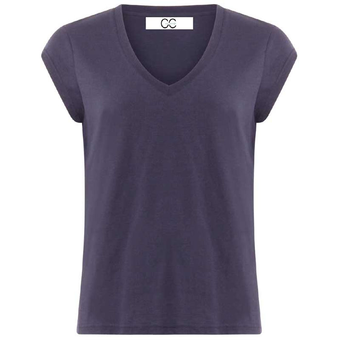 COSTER COPENHAGEN CCH1101 V-NECK T-SHIRT 502 NAVY - J BY J Fashion