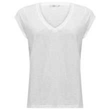 COSTER COPENHAGEN CCH1101 V-NECK T-SHIRT HVID - J BY J Fashion