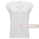 COSTER COPENHAGEN CCH1101 V-NECK T-SHIRT HVID - J BY J Fashion