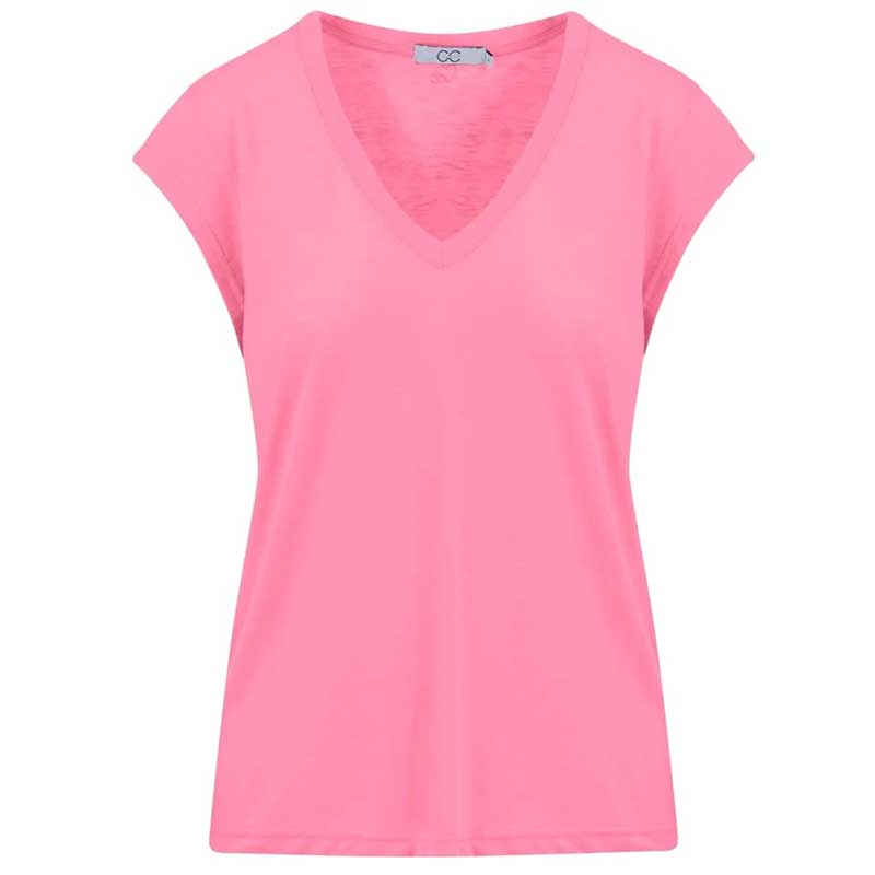 COSTER COPENHAGEN CCH1101 V-NECK T-SHIRT PINK