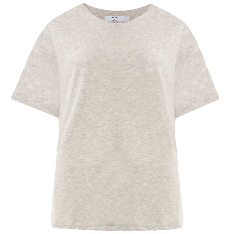 COSTER COPENHAGEN CCH1118 REGULAR T-SHIRT 129 LYSEGRÅ - J BY J Fashion