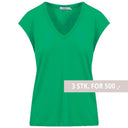 Coster Copenhagen CCH1101 V-Neck T-Shirt 402 Emerald Green