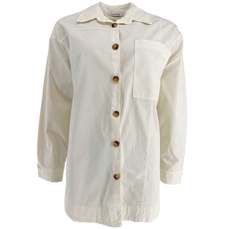 Cabana Living C477 Evangelia Shirt Off White - J BY J Fashion