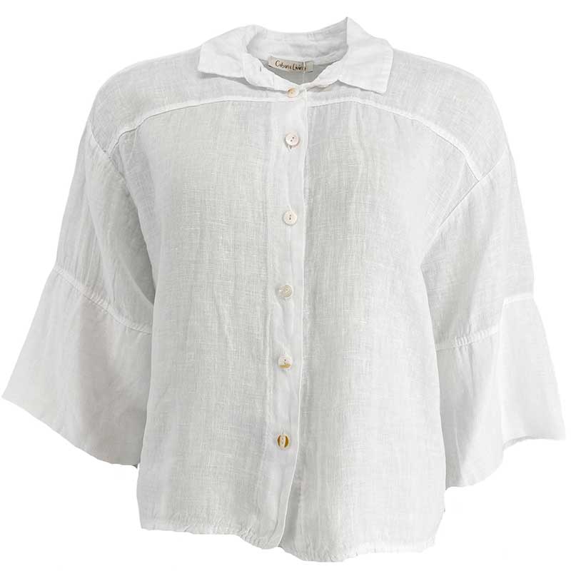 Cabana Living Hyachint S-C0045 Linen Shirt Hvid - J BY J Fashion
