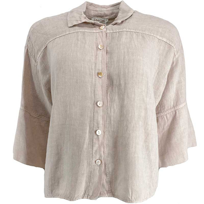 Cabana Living Hyachint S-C0045 Linen Shirt Lys Sand - J BY J Fashion
