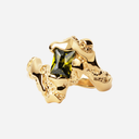 Camille Brinch Big Contrast Ring Guld