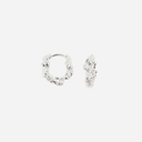 Camille Brinch Small Levitate Crush Hoops Sølv