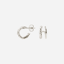 Camille Brinch Small Twin Essentia Hoops Sølv