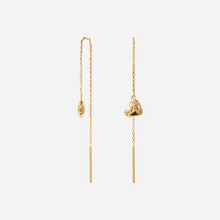 Camille Brinch Sparkly Heart Earlines Gold
