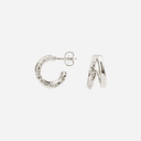 Camille Brinch Twin Essentia Hoops Sølv