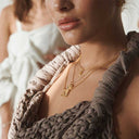 Camille Brinch Mini Nugget Layers Necklace Guld