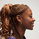 Camille Brinch Heart Crush Hoops Sølv