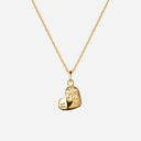 Camille Brinch Heart Sparkly Necklace Gold