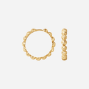 Camille Brinch Large Dots Hoops Gold - J BY J Fashion