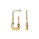 Camille Brinch Large Lumina Contrast Earrings Gold