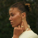 Camille Brinch Large Lumina Contrast Earrings Gold