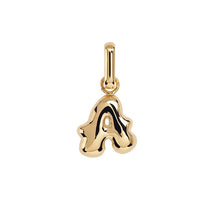 Camille Brinch Letter Puffer Charm A Guld