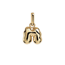 Camille Brinch Letter Puffer Charm M Guld